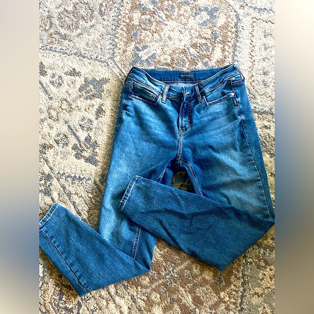 Silver Jeans Blue Skinny Jeans Classic Style